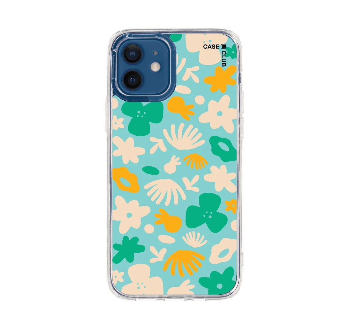light blue flower pattern